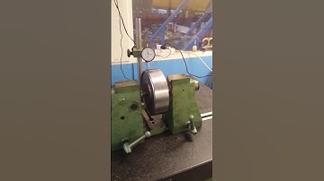 Measuring english wheel run-out