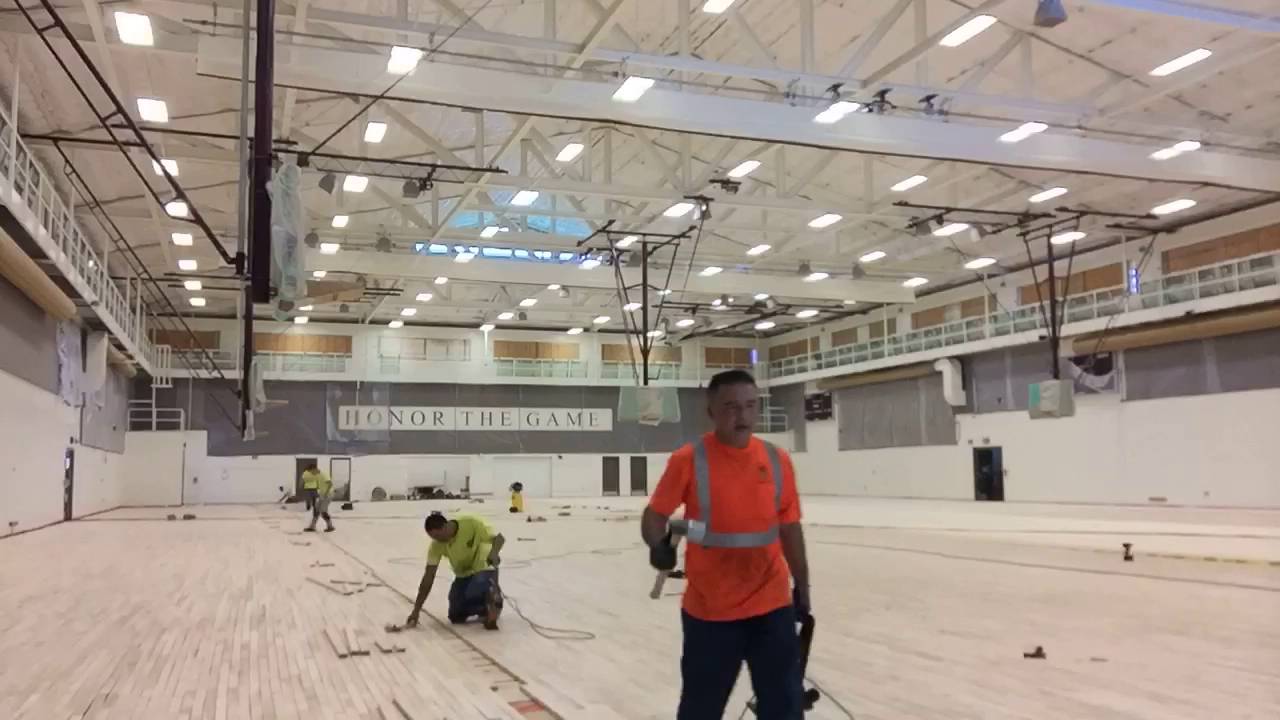 Ka'u High School Gym Floor Installation Footage