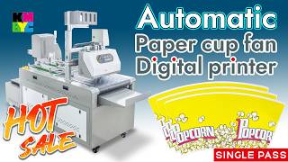 2026 Hot Selling Latest Automatic-Feeding Paper Cup Fan Digital Inkjet Printing Machine