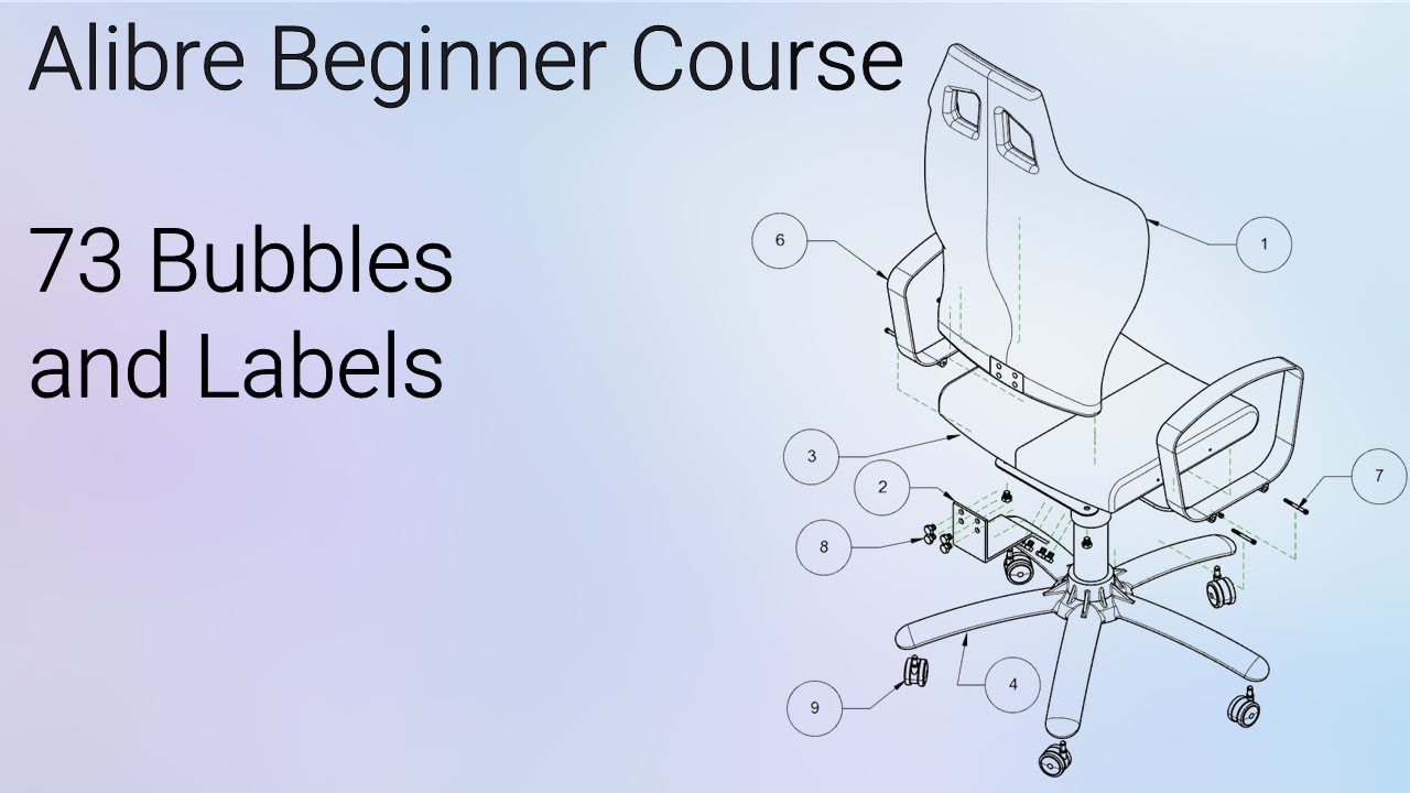 Using Linked Bubbles and Labels in Drawings | Alibre Beginners Course #73