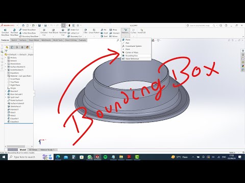 Bounding Box Reference Geometry | Solidworks Tutorial In Hindi | The Cadd | Sandy Dahme