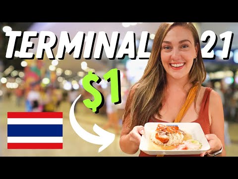 $10 Challenge at Bangkok's CHEAPEST FOOD COURT - TERMINAL 21 🇹🇭 Thailand Travel Vlog