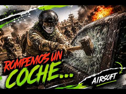 💥WE DESTROYED a CAR💥in an AIRSOFT MATCH in SPAIN..🔥🔫