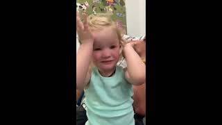 Little Girl's Adorable Reaction at Wearing Hearing Aids for the First Time  1079279