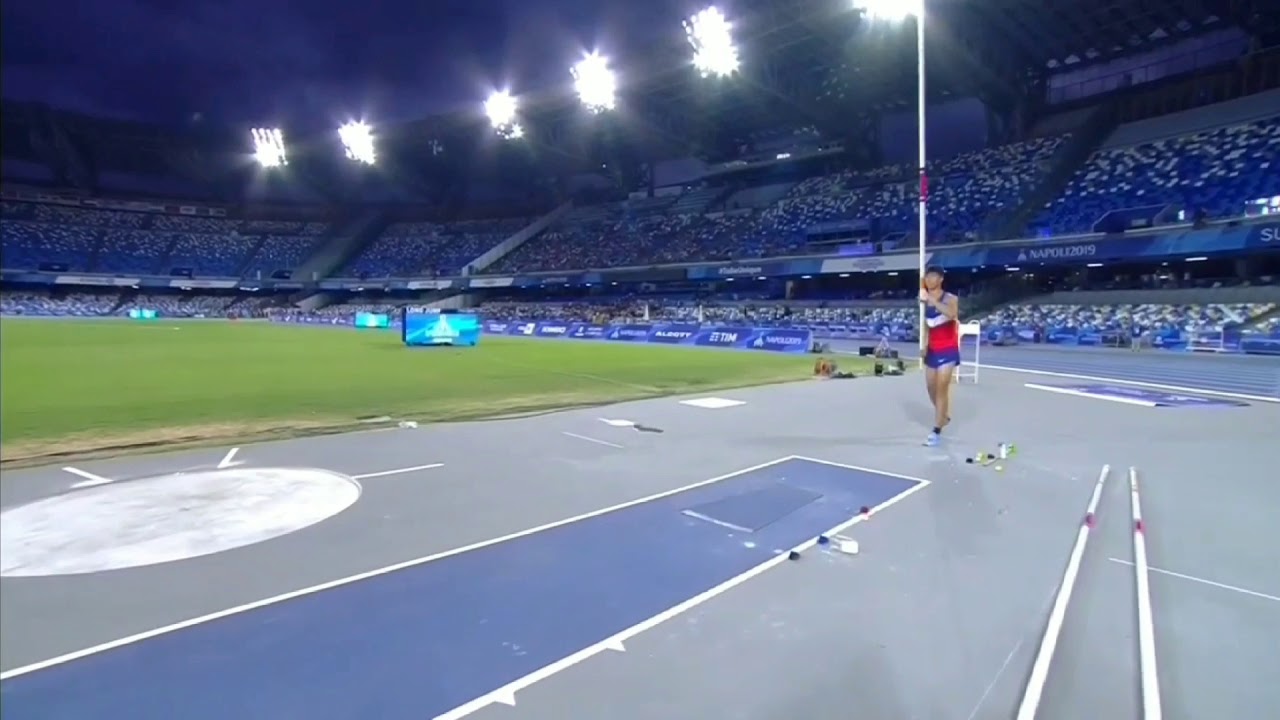 Ernest John obiena, pole vaults Gold medalist at universiade 2019.