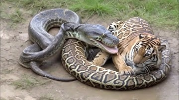 Tiger vs Python | Battle of Strength