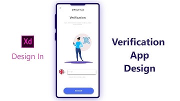 Verification mobile app design using Adobe XD | Tutorial for Mobile App designing