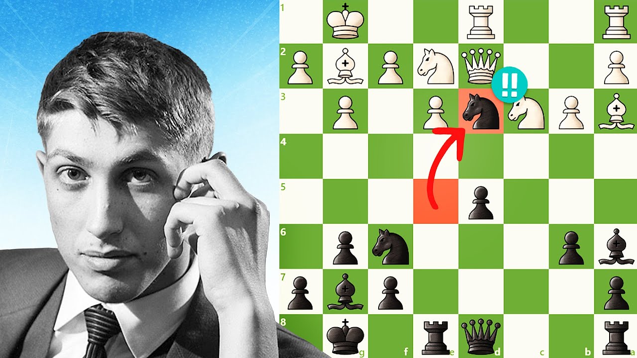 As melhores partidas de Bobby Fischer - Fischer x James T. Sherwin (1957) 