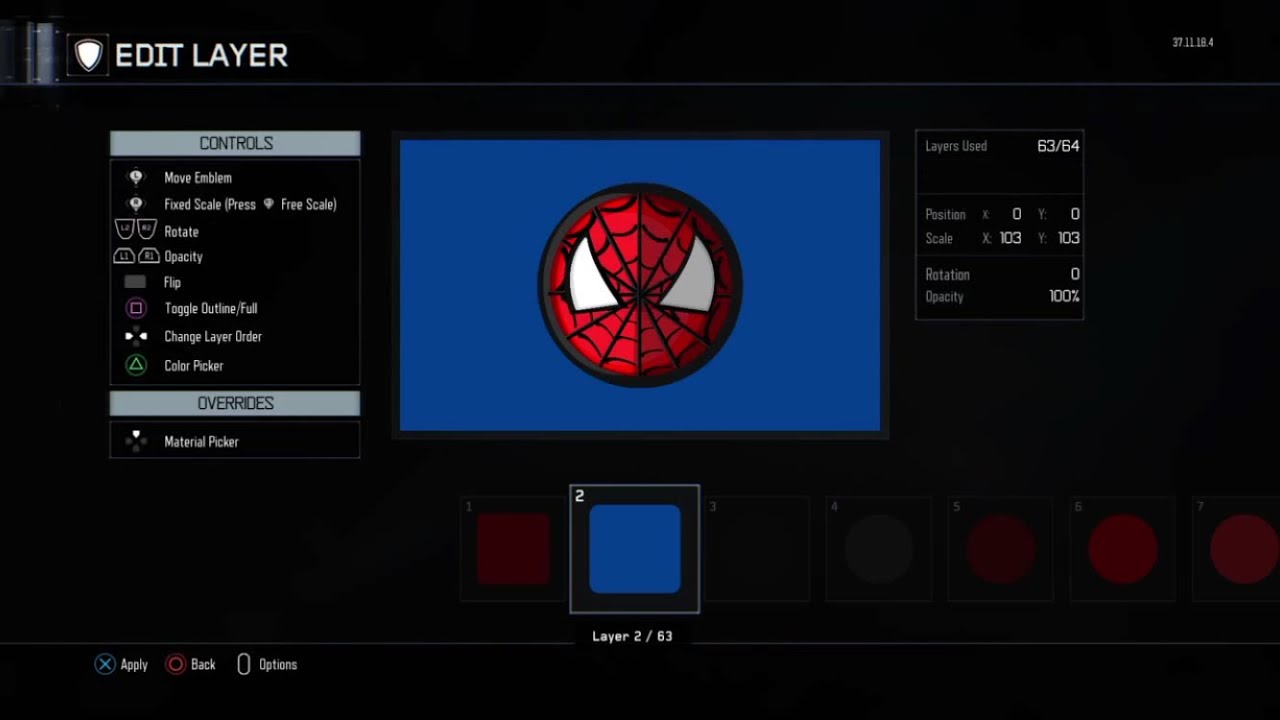 Call of Duty®: Black Ops III Spiderman Logo quick and easy emblem tutorial
