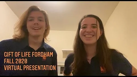 Gift of Life Fordham Virtual Presentation
