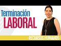 Recursos Humanos TERMINACIÓN LABORAL (Indispensable) Ana María Godinez Software de RRHH