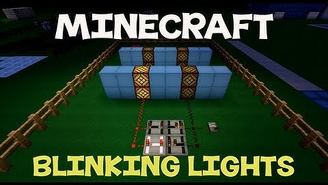Minecraft Tutorial: How To Make Blinking Lights
