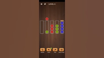 Ball Sort Woody Level  04      Ball Sort Puzzle: Color Game  Pleasure City