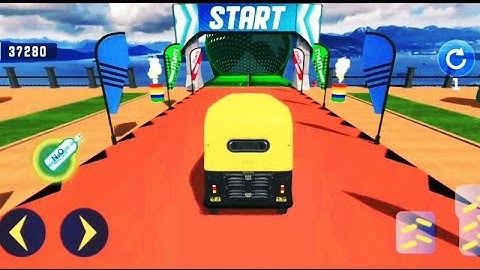 Tuk Tuk Rickshaw  - Mega Ramp GT Racing Stunts Free Android Gameplay