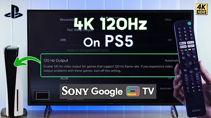 How To Enable 4K 120 Hz on PS5 Connected to Sony Google TV! [120FPS]