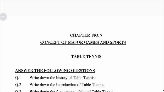 Table Tennis & Ping Pong Terms, Learn the Lingo