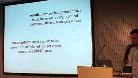23C3: Analysis of a strong Random Number Generator