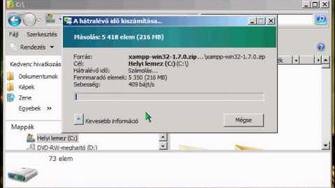 12 - xampp webkörnyezet letöltése és használata