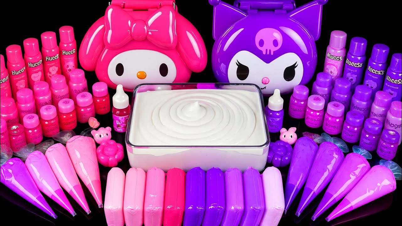 ❤️ MY MELODY vs KUROMI EPIC SLIME BATTLES 💜 30 Minutes Satisfying Slime Mixing | Tana Slime ASMR