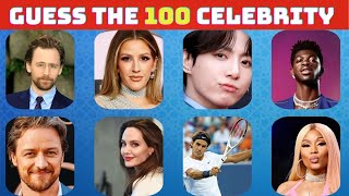 Guess the CELEBRITY in 3 Seconds | 100 Most Famous People in 2024