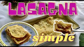 LASAGNA SIMPLE DAN RASANYA ENAK PAKE SAUS BOLOGNESE?