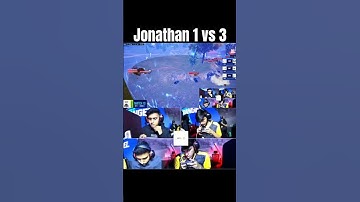 Jonathan 1 vs 3 8bit with grenades 🥶🥶 #music #bgmi #esports #comeback #jonathangaming