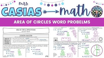 Area of Circles Word Problems Real World Applications | 7th Grade Math Lesson
