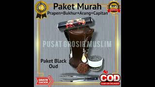 Paket Buhur Ekonomis Ben Aboe Bakr Jufri Series Black Oud + Arang briket + Prapen Saudi Dan Capitan