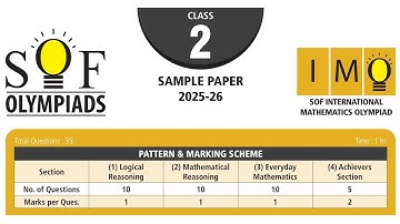 IMO Maths Olympiad Class 2 Sample Paper 2025-26