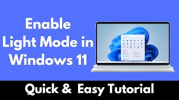 How to Enable Light Mode in Windows 11 (Quick & Easy) | Disable Dark Mode on Windows 11