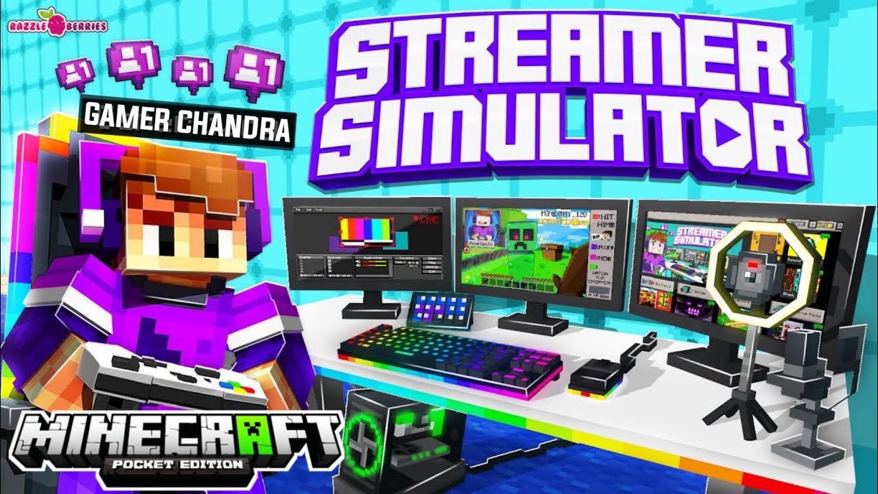 Streamer Simulator For Minecraft PE 1.20+ | Streamer Life Simulator Map ...