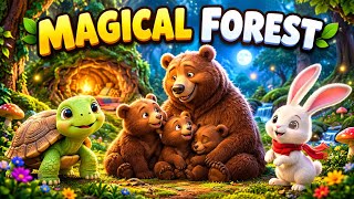 Full Magical Forest Adventure 🐢🐻🐰 | Cute Animal Stories for Kids | 3D Animated Cartoon KIDS TINY News