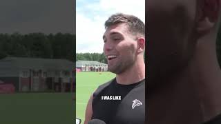 "Our quarterback's different" - Kaden Elliss on Michael Penix Jr. #nfl #interview #atlantafalcons