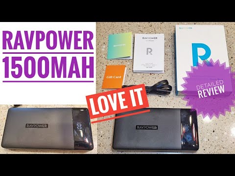 RAVPower Portable Charger 15000mAh PD3.0 Power Bank QC 3.0 PB231 Ultra  Compact