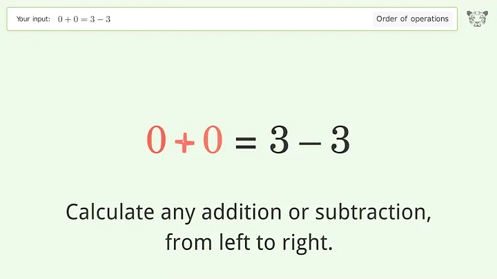 Master Order of Operations: Solve 0+0=3-3 Step by Step!