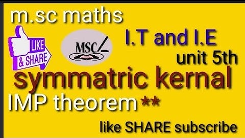 m.sc math