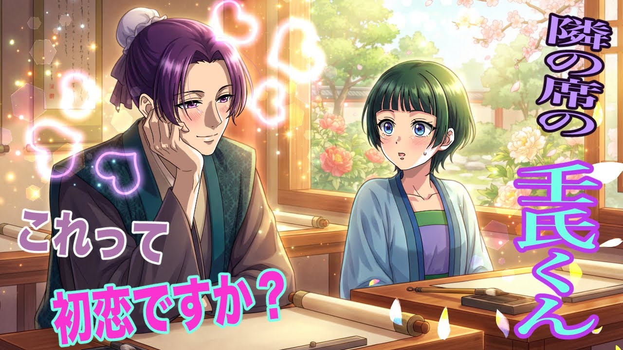 【薬屋のひとりごと】隣の席の壬氏くん！茘国皇弟が、お忍びで市井の寺子屋にやってきた話。【アニメ】【じんまお】