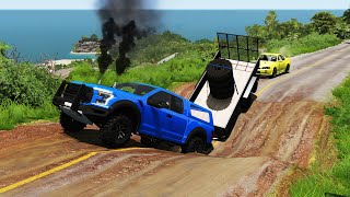 Cars vs Monster Potholes #2 | BeamNG.DRIVE