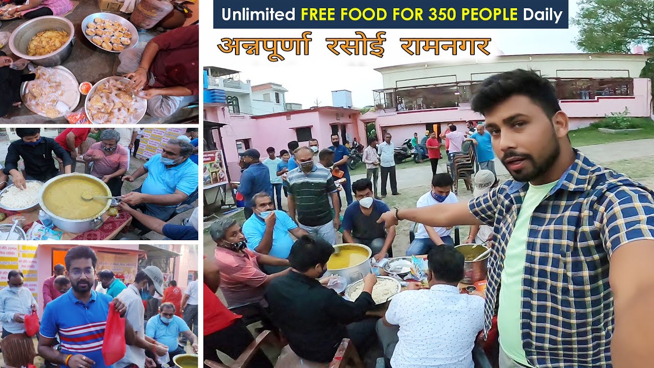 UNLIMITED FREE FOOD for everyone In Ramnagar Uttarakhand (अन्नपूर्णा रसोई) | Moodie Traveller