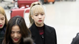 190114 블랙핑크Blackpink 리사Lisa 입국 Arrival 인천공항 4K 직캠 By 비몽