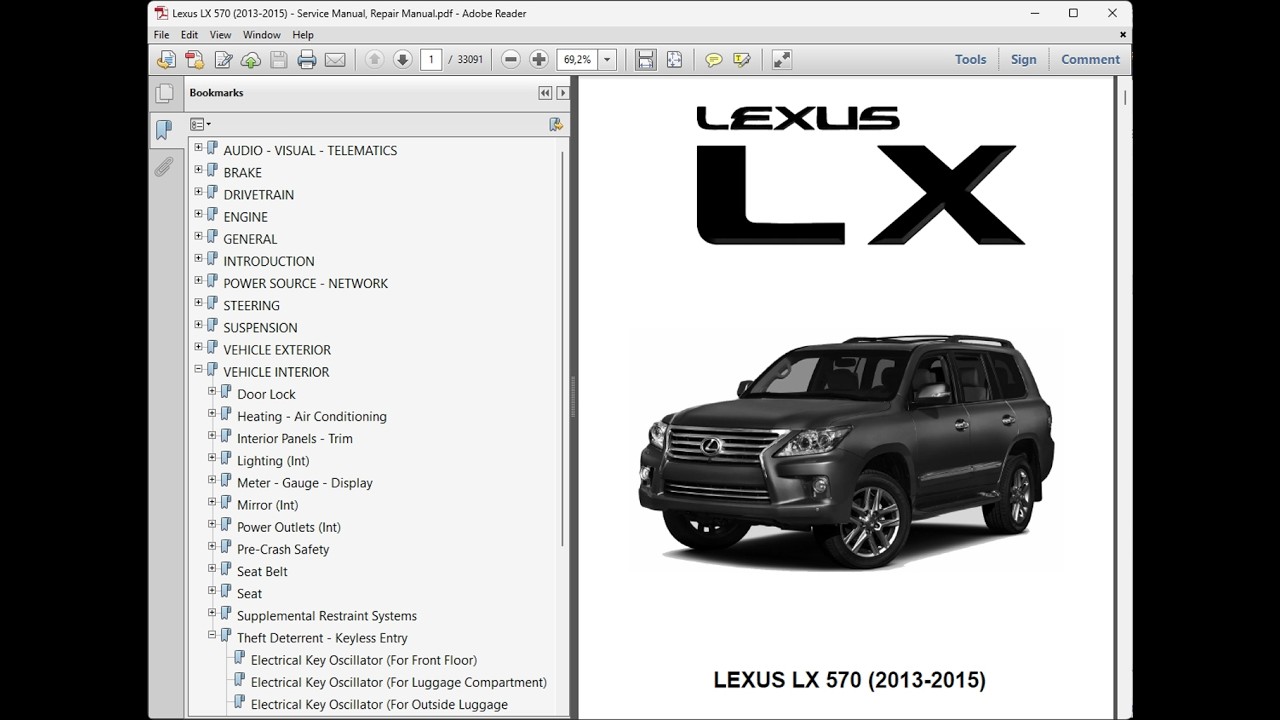 Lexus LX 570 2013-2015 - Workshop Service Repair Manual - YouTube