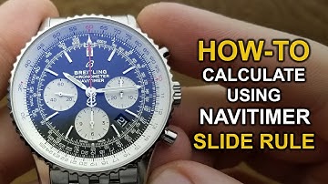 How to calculate using Breitling Navitimer slide rule