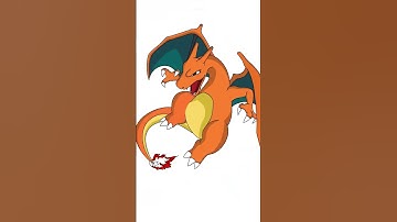 Drawing Charizard on @Procreate #pokémon #pokemongo #pokemonunite #ytshorts #shorts