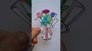 How To Make A Paper Bouquet 💐 #Art #Artwork #Draw #Drawing #Paint #Paper #Artist #Diy