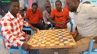 Abu National vs David. Semi-Finals. Lapas Draughts Competition 2022