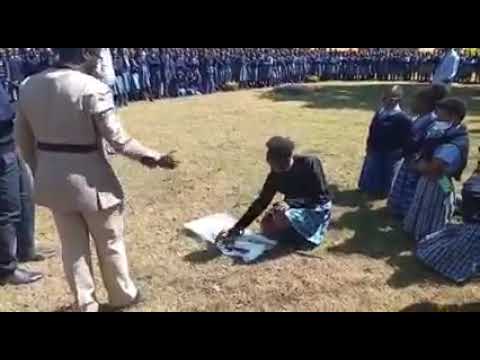 Phone breaking ceremony at Mpongwe south boarding school
