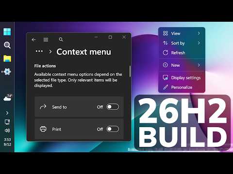 New Windows 11 26H2 Build 26340.9482 – New Context Menu Changes, New Visual Indicator (Experimental)