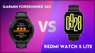 Garmin Forerunner 265 vs Redmi Watch 5 Lite Comparison