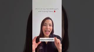 Dentist talks about what bleeding gums during brushing/ flossing mean  #dentisttips #yourdentist