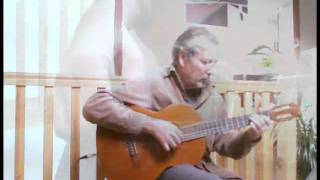 Video thumbnail of "What a wonderful world - for solo acoustic guitar"